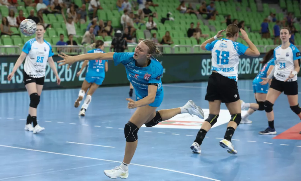 5.9.2026 - Rokomet ženske tekma Krim OTP Group Mercator - CSM Bukare&scaron;ta v prvem krogu evropske lige prvakinjFoto: Luka Cjuha
