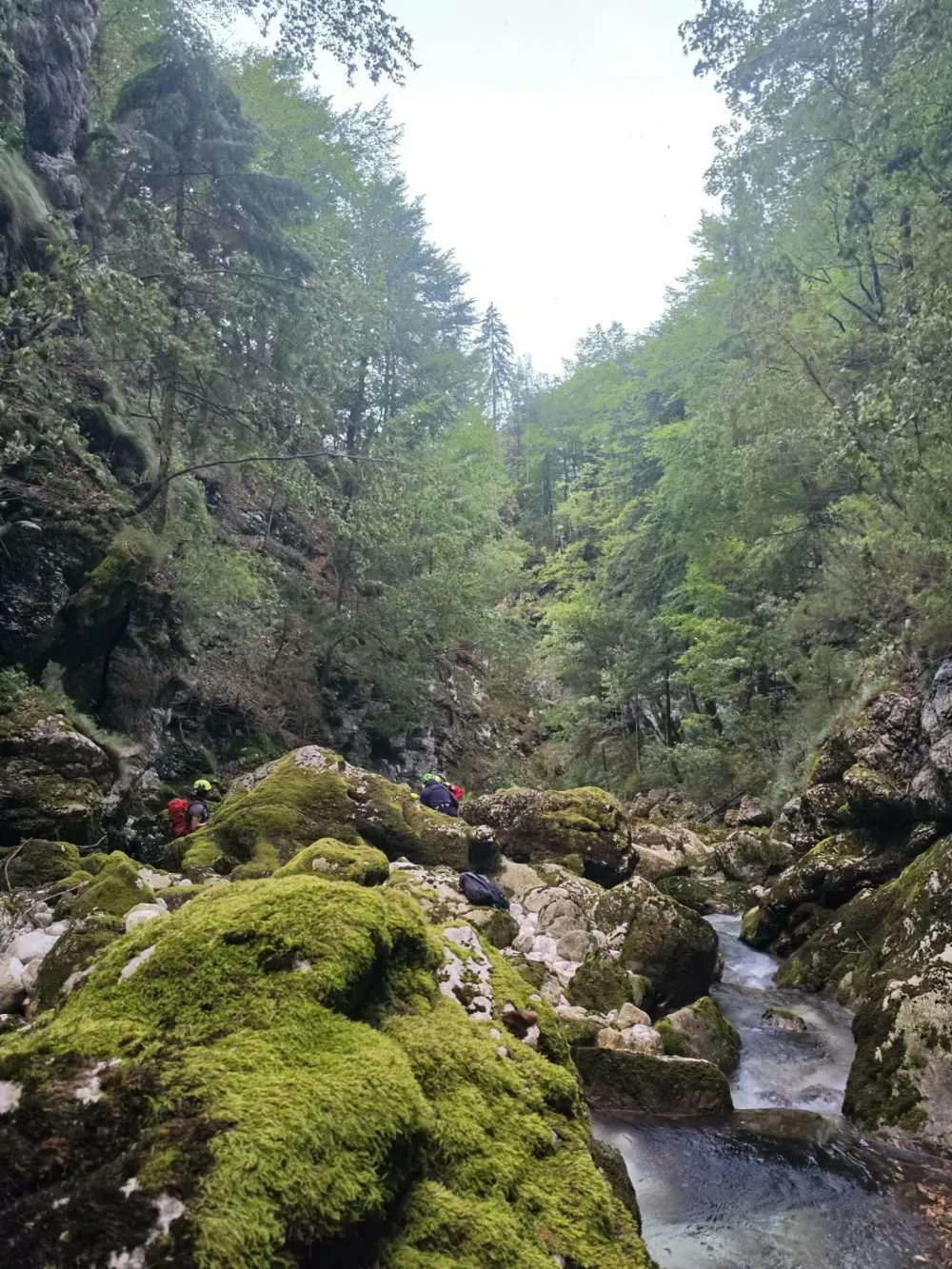 Nesreča pri slapu Savica, v kateri je umrl oče, sin pa je bil hudo po&scaron;kodovan. 