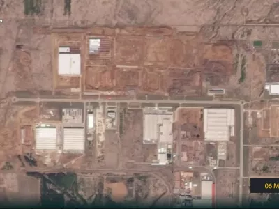 Putin is massively expanding Alabuga Special Economic Zone in Tatarstan &mdash; now effectively a giant drone city, especially for manufacturing his weapon of choice against Ukraine - the Shahed, originally made in Iran.,Image: 1098078965, License: Rights-managed, Restrictions: ***HANDOUT image or SOCIAL MEDIA IMAGE or FILMSTILL for EDITORIAL USE ONLY! * Please note: Fees charged by Profimedia are for the Profimedia's services only, and do not, nor are they intended to, convey to the user any ownership of Copyright or License in the material. Profimedia does not claim any ownership including but not limited to Copyright or License in the attached material. By publishing this material you (the user) expressly agree to indemnify and to hold Profimedia and its directors, shareholders and employees harmless from any loss, claims, damages, demands, expenses (including legal fees), or any causes of action or allegation against Profimedia arising out of or connected in any way with publication of the material. Profimedia does not claim any copyright or license in the attached materials. Any downloading fees charged by Profimedia are for Profimedia's services only. * Handling Fee Only ***, Model Release: no 