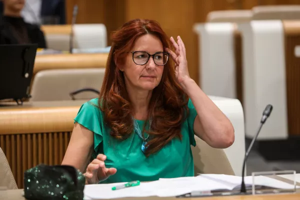 - Andreja Katič poslanka SD,- 01.06.2026. - Zasli&scaron;anja kandidatov za ministre 4. vleda Janeza Jan&scaron;e pred parlamentarnimi odbori v DZ RS.//FOTO: Bojan Velikonja