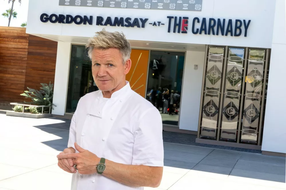 ANAHEIM, CALIFORNIA - AUGUST 19: (EDITOR'S NOTE: This Handout image was provided by a third-party organization and may not adhere to Getty Images' editorial policy.) In this handout image provided by Disneyland Resort, Chef Gordon Ramsay poses at Gordon Ramsay at The Carnaby at the Disneyland Resort on August 19, 2026 in Anaheim, California. Christian Thompson/Disneyland Resort via Getty Images/AFP,Image: 1125862148, License: Rights-managed, Restrictions: Getty Images provides access to this publicly distributed image for editorial purposes and is not the copyright owner. Additional permissions may be required and are the sole responsibility of the end user., ***HANDOUT image or SOCIAL MEDIA IMAGE or FILMSTILL for EDITORIAL USE ONLY! * Please note: Fees charged by Profimedia are for the Profimedia's services only, and do not, nor are they intended to, convey to the user any ownership of Copyright or License in the material. Profimedia does not claim any ownership including but not limited to Copyright or License in the attached material. By publishing this material you (the user) expressly agree to indemnify and to hold Profimedia and its directors, shareholders and employees harmless from any loss, claims, damages, demands, expenses (including legal fees), or any causes of action or allegation against Profimedia arising out of or connected in any way with publication of the material. Profimedia does not claim any copyright or license in the attached materials. Any downloading fees charged by Profimedia are for Profimedia's services only. * Handling Fee Only ***, Model Release: no 