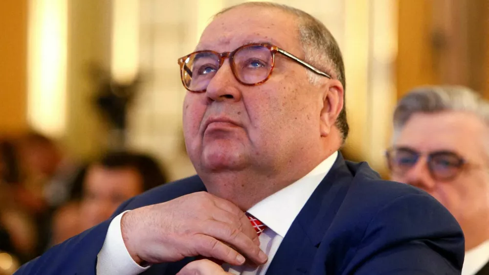 FILE PHOTO: Russian businessman and founder of USM Holdings Alisher Usmanov attends a session during the Week of Russian Business, organized by the Russian Union of Industrialists and Entrepreneurs (RSPP), in Moscow, Russia, March 16, 2017. REUTERS/Sergei Karpukhin/File Photo