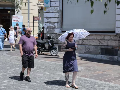 - 30.07.2026 - vročina, turisti//FOTO: Jaka Gasar