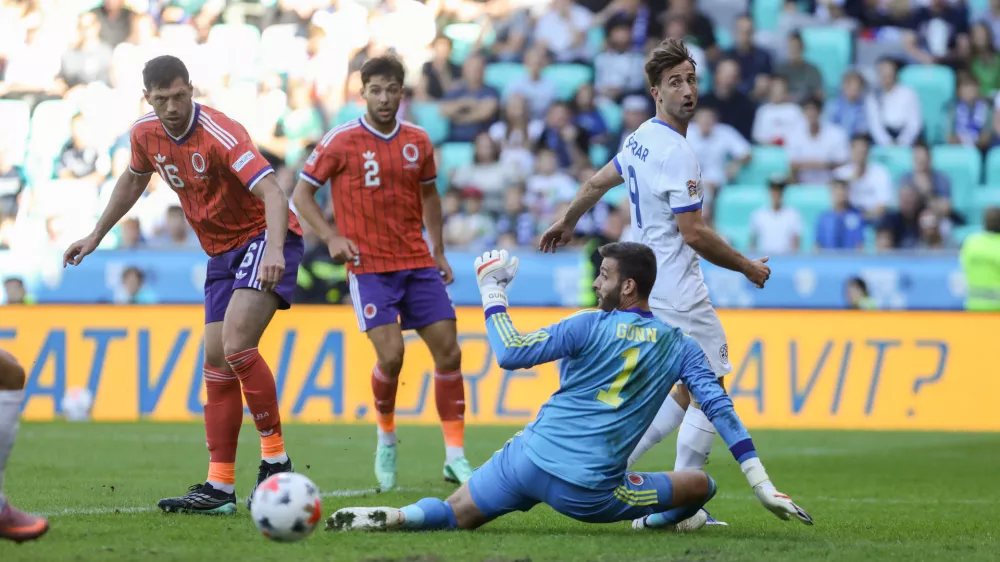 Andraž &Scaron;porar26.9.2026 - Nogomet - reprezentanca slovenije - stadion Stožice - tekma Slovenija - &Scaron;kotska v prvem krogu evropske lige narodov.Foto: Luka Cjuha