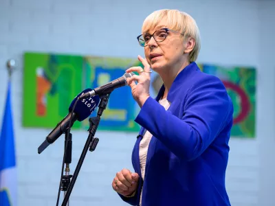 Bled, OS prof. dr. Josipa Plemlja Bled.Predsednica republike Natasa Pirc Musar je obiskala prvosolce OS prof. dr. Josipa Plemlja Bled.