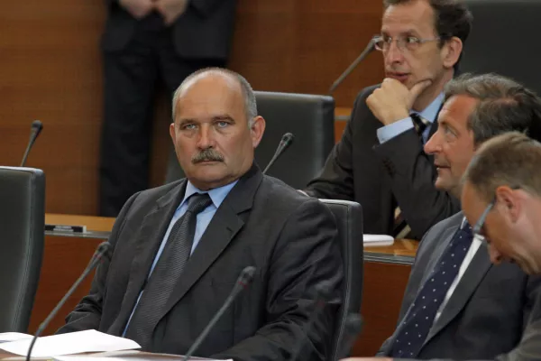 generalni sekretar vlade dr. Božo Predalič- izredna seja državnega zbora - poročilo o nedokončanih strate&scaron;kih projektih //FOTO: Luka Cjuha
