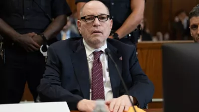 Harvey Weinstein appears in Manhattan Supreme Court for sentencing Wednesday, Sept. 23, 2026 in New York. (Barry Williams/The Daily News via AP, Pool)