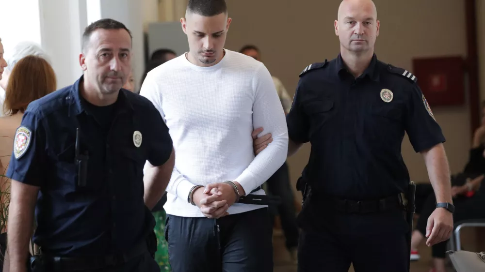 Fran Brnelić se na sodi&scaron;ču zagovarja zaradi umora svojega dekleta Romine Vla&scaron;imsky. Foto: Pixsell