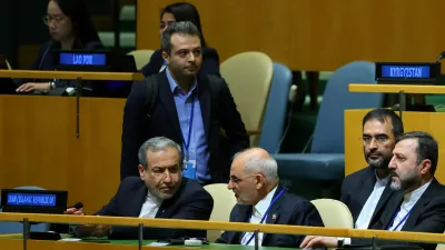 Iranian Foreign Minister Abbas Araghchi and other delegates attend the 81st United Nations General Assembly (UNGA) at UN headquarters in New York City, US, September 23, 2026. REUTERS/MIKE SEGAR
