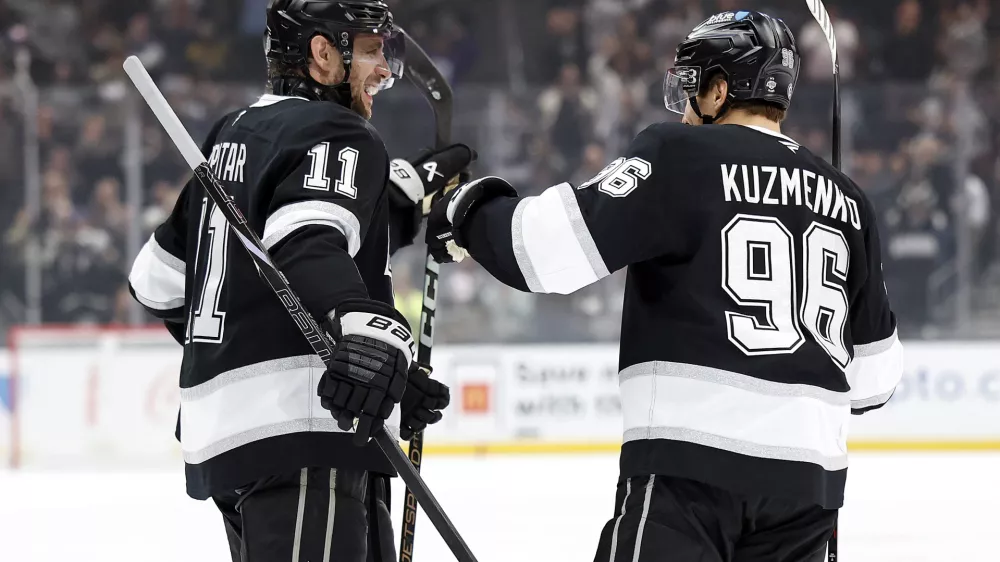 anze kopitar, andrej kuzmenko, los angeles kings, medved, hokej