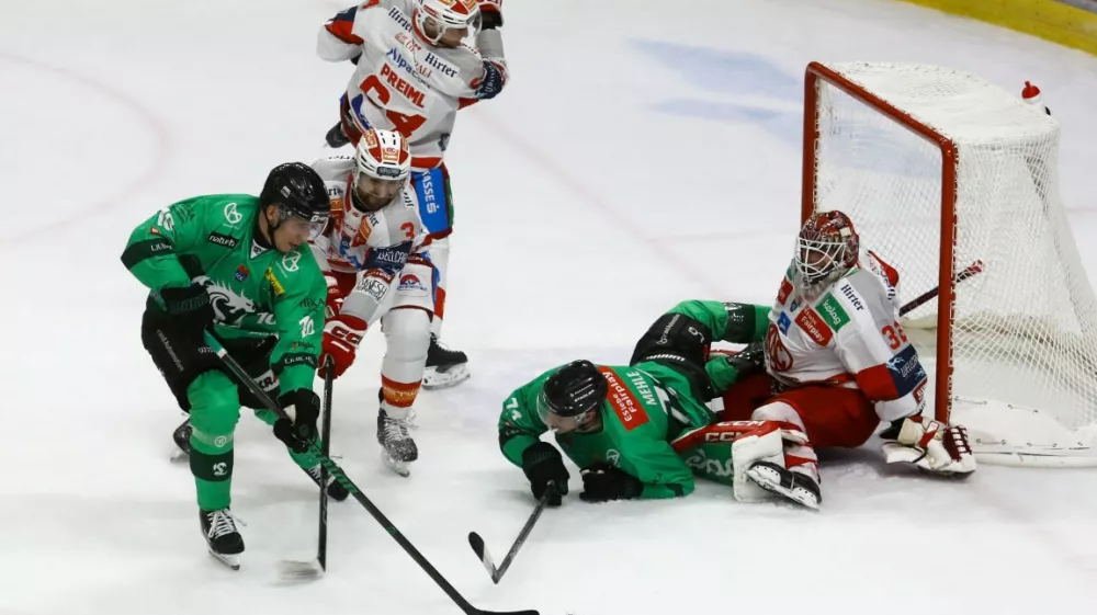 25.9.2026 - hokej -Olimpija - KAC Celovec v mednarodni ligi Icehl.Foto: Luka Cjuha