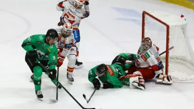 25.9.2026 - hokej -Olimpija - KAC Celovec v mednarodni ligi Icehl.Foto: Luka Cjuha