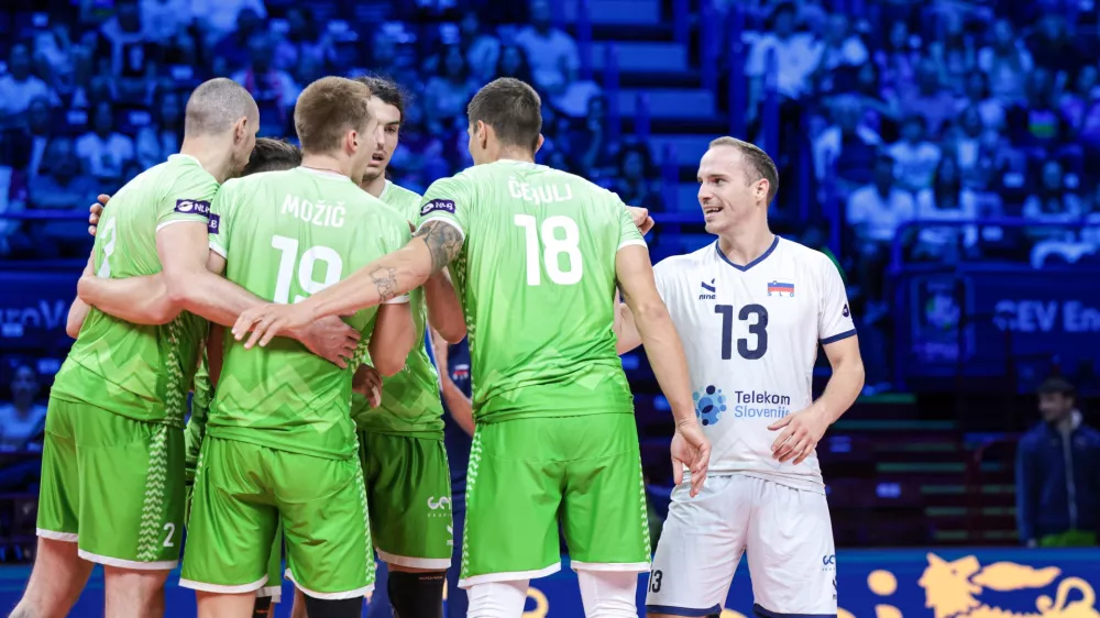 Slovenski odbojkarji lovijo bronasto kolajno. / Foto: CEV