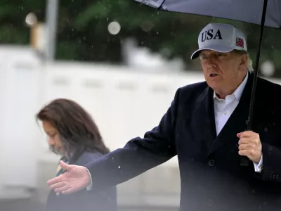 President Donald Trump speaks on the South Lawn of the White House as he arrives, Saturday, Sept. 26, 2026, in Washington. (AP Photo/Rod Lamkey, Jr.)