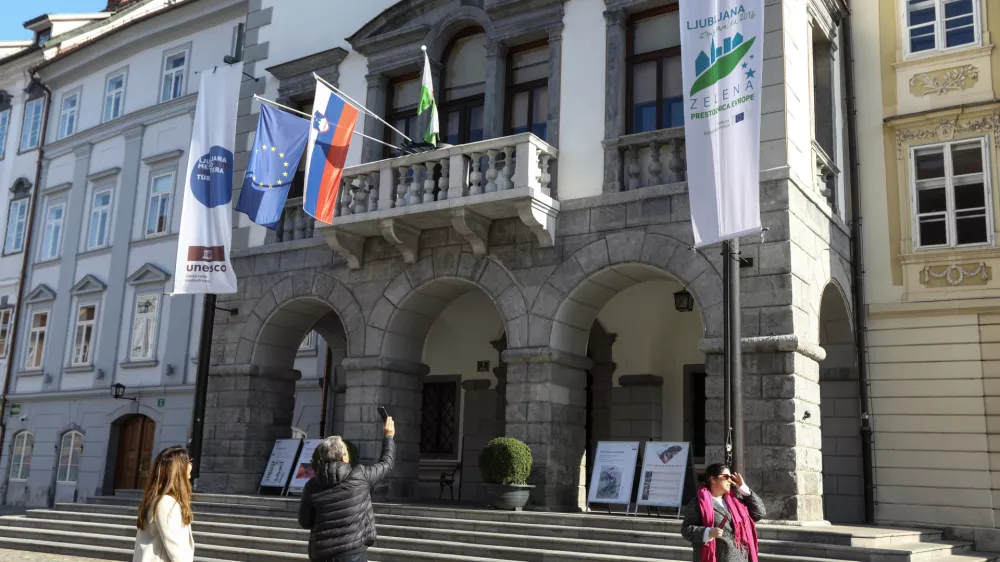 02.03.2025 - Mestna hi&scaron;a Ljubljana - magistrat - Zelena prestolnica evropeFoto: Luka Cjuha