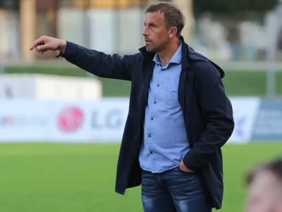 trener ND Gorica Miran Srebrnič- nogomet 2017 - Gorica: Koper, Prva liga TS, 27. krog:   //FOTO: Luka Cjuha.