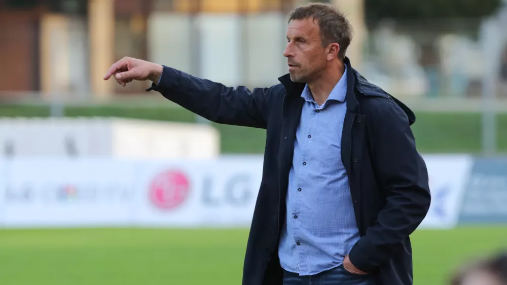 trener ND Gorica Miran Srebrnič- nogomet 2017 - Gorica: Koper, Prva liga TS, 27. krog:   //FOTO: Luka Cjuha.