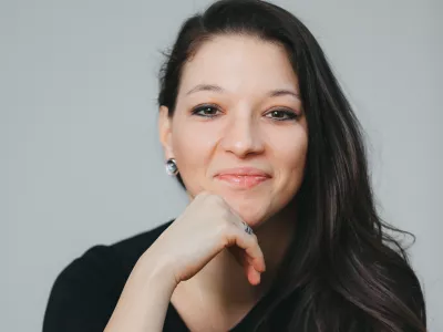 Rahela Durič, dirigentka in umetni&scaron;ka vodja APZ Tone Tom&scaron;ič Univerze v Ljubljani F osebni arhiv umetnice