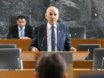 Janez Jan&scaron;a22.5.2026 - državni zbor - izredna seja DZ, na kateri bodo obravnavali predlog za izvolitev prvaka SDS Janeza Jan&scaron;e za predsednika vlade;Foto: Luka Cjuha