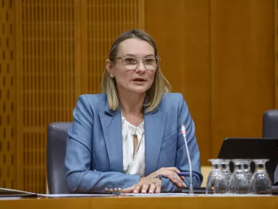 Polona Rifelj2.6.2026 - predstavitev kandidatke za ministrico za okolje in prostor Polone Rifelj pred pristojnim odborom DZFoto: Luka Cjuha
