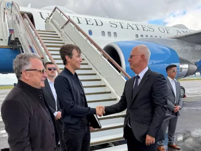 Russian presidential envoy&nbsp;Kirill&nbsp;Dmitriev greets U.S. special representatives Jared Kushner and Steve Witkoff upon their arrival at Vnukovo International Airport in Moscow, Russia, September 5, 2026. Photo&nbsp;acquired&nbsp;by&nbsp;REUTERS/via&nbsp;REUTERS&nbsp;THIS IMAGE HAS BEEN SUPPLIED BY A THIRD PARTY.&nbsp;NO RESALES. NO ARCHIVES.