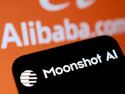 Moonshot AI in Alibaba.com logo. Foto: REUTERS/Dado Ruvic/Illustration/File Photo