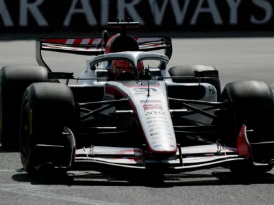 FILE PHOTO: Formula One F1 - Azerbaijan Grand Prix - Baku City Circuit, Baku, Azerbaijan - September 25, 2026 Haas' Esteban Ocon during practice REUTERS/Ramil Sitdikov/File Photo