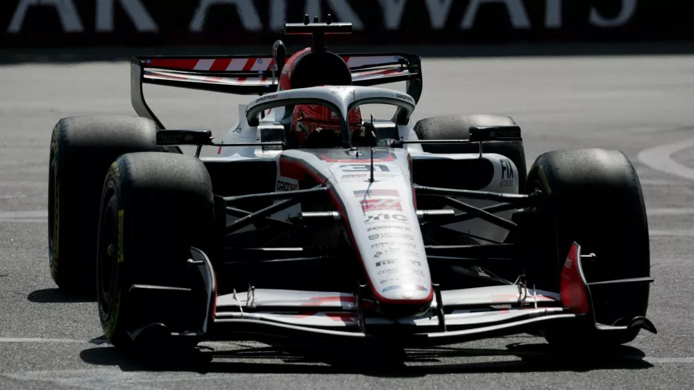 FILE PHOTO: Formula One F1 - Azerbaijan Grand Prix - Baku City Circuit, Baku, Azerbaijan - September 25, 2026 Haas' Esteban Ocon during practice REUTERS/Ramil Sitdikov/File Photo