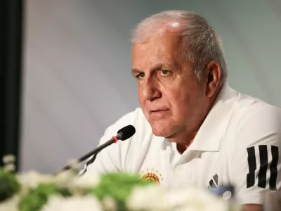 Press conference for the official presentation of Željko Obradović as the new head coach of Panathinaikos AKTOR at Telekom Center Athens, Greece on Monday, June 22, 2026.,Image: 1111793359, License: Rights-managed, Restrictions: GREECE OUT, Model Release: no 