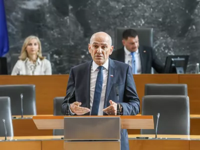 Janez Jan&scaron;a22.5.2026 - državni zbor - izredna seja DZ, na kateri bodo obravnavali predlog za izvolitev prvaka SDS Janeza Jan&scaron;e za predsednika vlade;Foto: Luka Cjuha