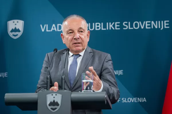 Ljubljana, vlada.Izjava ministra za finance Andreja Sirclja o predlogu zakona o nacionalnem demografskem skladu.Minister za finance Andrej Sircelj.