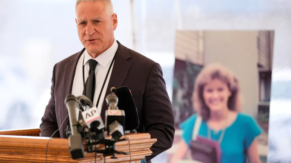 FILE - Tennessee Department of Correction Commissioner Frank Strada speaks to the media after the execution of Harold Wayne Nichols, Dec. 11, 2025, in Nashville, Tenn. (AP Photo/George Walker IV, File)