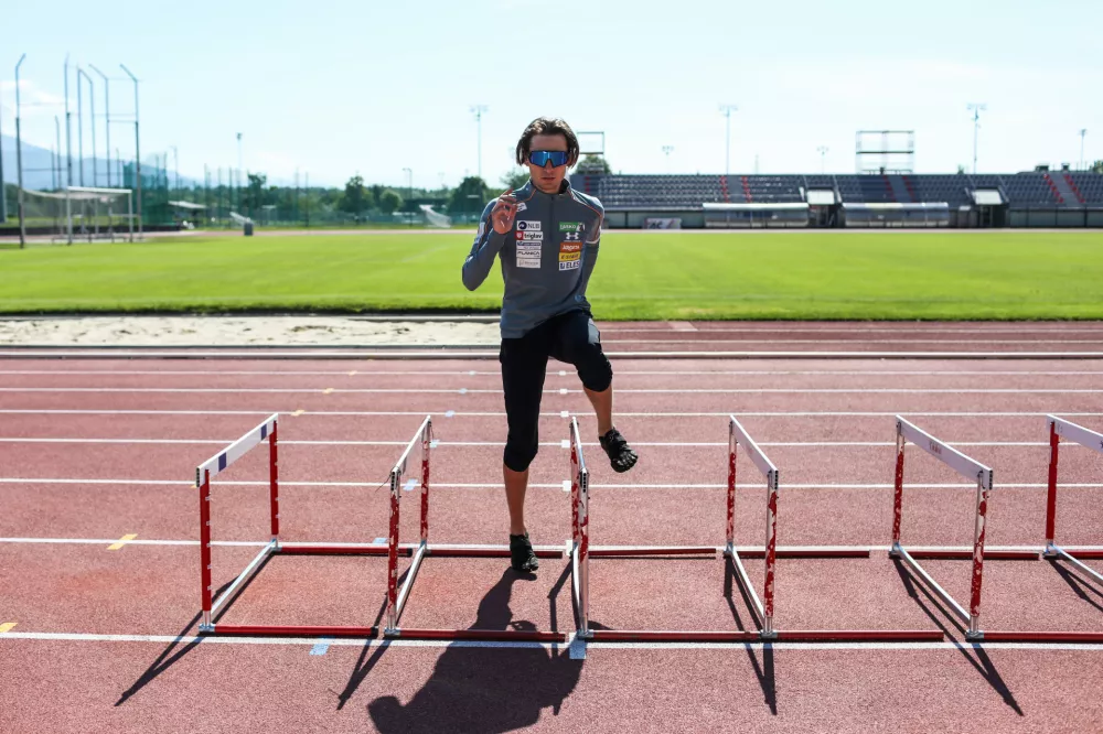 - Anže Lani&scaron;ek,- 18.05.2026. Odprti trening mo&scaron;ke reprezentance v smučarskih skokih na stadionu v Kranju. Smučarski skoki.//FOTO: Bojan Velikonja