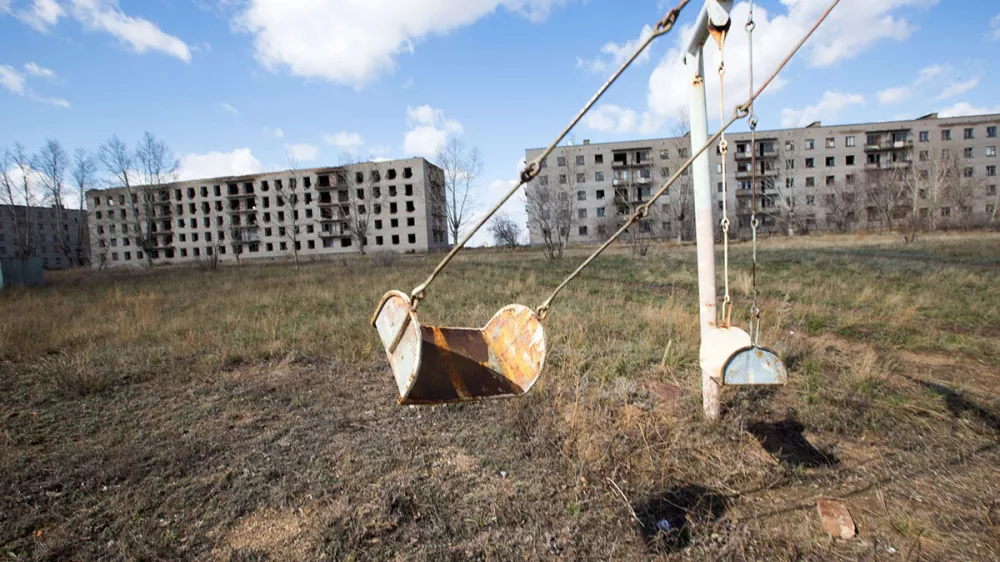 The abandoned town of Krasnogorsk next to the village of Kalachi, one the heart of the uranium production,Image: 566168054, License: Rights-managed, Restrictions: ***HANDOUT image or SOCIAL MEDIA IMAGE or FILMSTILL for EDITORIAL USE ONLY! * Please note: Fees charged by Profimedia are for the Profimedia's services only, and do not, nor are they intended to, convey to the user any ownership of Copyright or License in the material. Profimedia does not claim any ownership including but not limited to Copyright or License in the attached material. By publishing this material you (the user) expressly agree to indemnify and to hold Profimedia and its directors, shareholders and employees harmless from any loss, claims, damages, demands, expenses (including legal fees), or any causes of action or allegation against Profimedia arising out of or connected in any way with publication of the material. Profimedia does not claim any copyright or license in the attached materials. Any downloading fees charged by Profimedia are for Profimedia's services only. * Handling Fee Only ***, Model Release: no 