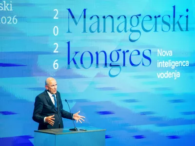 Portoroz, GH Bernardin.Managerski kongres 2026 z naslovom Nova inteligenca vodenja v organizaciji Zdruzenja Manager.Predsednik vlade Janez Jansa.