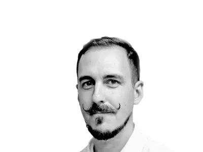 - 08.08.2019 - Aljaž Potocnik - novinar Dnevnik//FOTO: Luka Cjuha.------crno bela, za komentarjev tekoce in permanent !!!