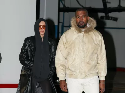 *EXCLUSIVE* Los Angeles, CA Kanye West and Bianca Censori enjoyed a low-key date night in Westwood as the couple arrived at the movies together. The pair headed inside for an evening out at the cinema. BACKGRID USA 5 OCTOBER 2026,Image: 1140994122, License: Rights-managed, Restrictions:, Model Release: no, Pictured: Kanye West, Bianca Censori 