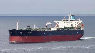 Kousai (previously named Sea Fidelity), a crude oil tanker built in 2005, flagged under Sierra Leone, seen in the Baltic Sea, a transporter of Russian oil, on June 17th, 2024