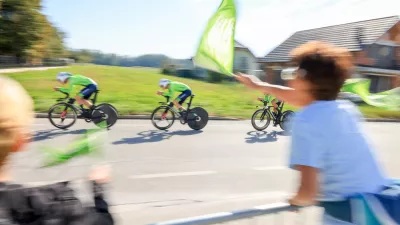 Slovenski ekipi se ni uspelo vme&scaron;ati v boj za kolajne. Foto: Kolesarska zveza Slovenije / Sportida