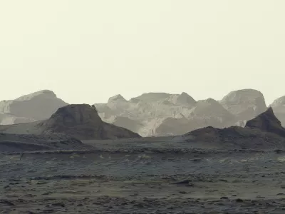 A view of the Martian surface taken by NASA's Curiosity on August 11, 2026, showing wind-carved crags called yardangs on Mount Sharp, which rises from Gale Crater near the planet's equator. The photograph is a zoomed-in crop of a broader panorama captured by the rover. The photograph was released on October 6, 2026. NASA/JPL-Caltech/MSSS/Handout via REUTERS  THIS IMAGE HAS BEEN SUPPLIED BY A THIRD PARTY