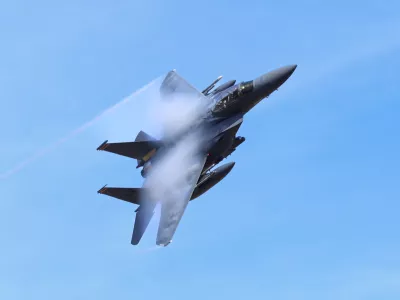 Low level pass by an F15 fighter jet, through the Mac loop in Wales, UK.