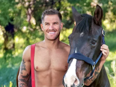 Story from Jam Press (Steamy Firefighters Calendar)Pictured: Adam - 2027 Australian Firefighters Calendar.PICTURES: Ripped firefighters strip off and cuddle adorable animals for iconic calendarHunky firefighters have stripped down to red braces and very little else for a sizzling new calendar.The topless heroes have swapped their protective jackets for bare chests while posing alongside everything from rescue kittens to a crocodile.One pulse-raising snap shows a heavily tattooed firefighter grinning beside a lake with the reptile stretched across his muscular torso.Another hunk poses beneath a gum tree while carefully cradling a spiky echidna.And a separate collection sees the shirtless firefighters cuddle tiny rescue kittens against colourful floral and patterned backdrops, as reported by creatorzine.com.The 2027 Australian Firefighters Calendar comes in five versions &ndash; Dog, Cat, Horse, Mixed Animal and Hero.It marks the calendar's 34th year of combining eye-catching snaps with fundraising for animal welfare, disaster recovery and first-responder programmes.Every cat and kitten featured in this year's Cat Edition is a rescue animal.Among the organisations being supported is Best Friends Felines, an Australian charity which cares for cats and kittens while finding them permanent homes.Funds also go to Wildcare Incorporated, which rehabilitates sick, injured and orphaned wildlife in Australia's Northern Territory.The calendar has also supported Volunteer Fire Brigades Victoria's Volunteer Support and Recovery Trust.The trust provided financial help to 23 volunteer firefighters who lost their homes during bushfires.Organisers say the calendar has helped donate more than.5million to good causes since launching in 1993.This year's edition also marks its biggest international rollout yet, with the shirtless stars expanding their presence across Europe and Asia.For the first time, the calendar is supporting L'Arca di Natalia, an animal sanctuary in Sicily.The Aussie firefighters have already proved a huge hit overseas.A previous appearance at the China International Import Expo reportedly saw more than 5,000 people join a waiting list for just 1,200 calendars.Related content also clocked up more than 10million views on Chinese social media platform Xiaohongshu.Sales in Hong Kong raised 7,000 for Hong Kong Dog Rescue and the Society for the Prevention of Cruelty to Animals Hong Kong.A further 1,000 donated calendars helped generate 0,000 for a Hong Kong Red Cross appeal.The 2027 Australian Firefighters Calendar is available through its official website and Amazon.ENDSEDITOR'S NOTE: Non-Exclusive Licence: A non-exclusive licence has been obtained directly from the verified copyright holder. The copyright holder retains the ability to license the content elsewhere.,Image: 1139678707, License: Rights-managed, Restrictions: EDITOR'S NOTE: Non-Exclusive Licence: A non-exclusive licence has been obtained directly from the verified copyright holder. The copyright holder retains the ability to license the content elsewhere., Model Release: no 