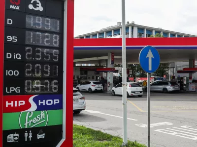 - 21.09.2026. - Črpalka Petrol, Nove cene goriv, cena dizla 1.991 EUR,//FOTO: Bojan Velikonja
