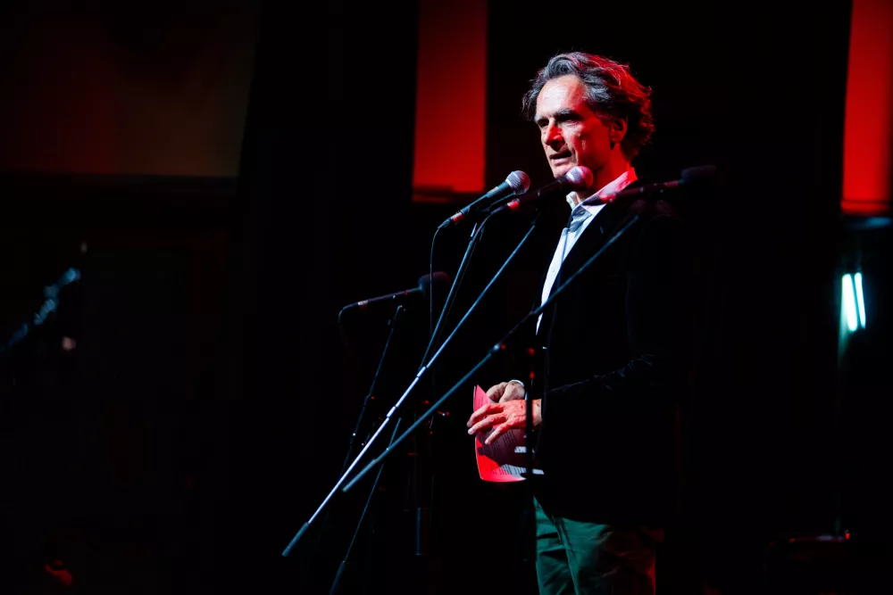Ljubljana, Festivalna dvorana.Koncert proti zblizevanju slovenske vlade z izraelsko vlado Ne v nasem imenu, v organizaciji Instituta 8. marec, iniciative Glas ljudstva in studentskega kolektiva En Dva svetova.