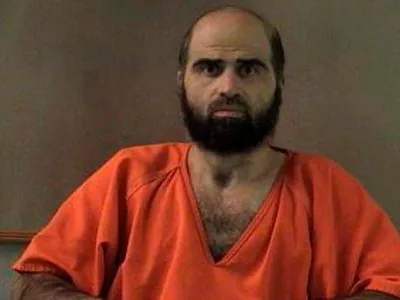 FILE PHOTO: Nidal Hasan, charged with killing 13 people and wounding 31 in a November 2009 shooting spree at Fort Hood, is pictured in an undated handout photo obtained by Reuters on June 29, 2012. REUTERS/Bell County Sheriff's Office/Handout./File Photo