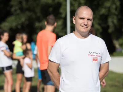 04.08.2019., Zagreb - Na jezeru Bundek odrzana je humanitarna utrka za Ana Mari Ljutic koja boluje od karcinoma: Hrabra mama zeli zivjeti - Zajedno za Ana Mari. Dino Ljutic. rPhoto: Davor Puklavec/PIXSELL