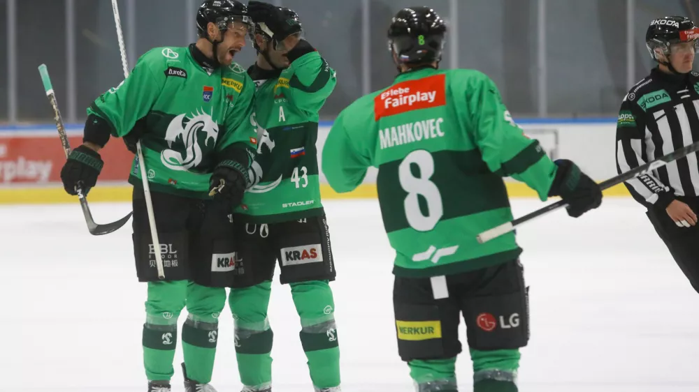 25.9.2026 - hokej -Olimpija - KAC Celovec v mednarodni ligi Icehl.Foto: Luka Cjuha