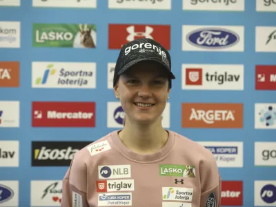 Ema Klinec - 05.10.2023 - Smučarska zveza Slovenije (SZS) - uradna predstavitev smučarskih reprezentanc pred zimsko sezono 2023/24. //FOTO: Luka Cjuha