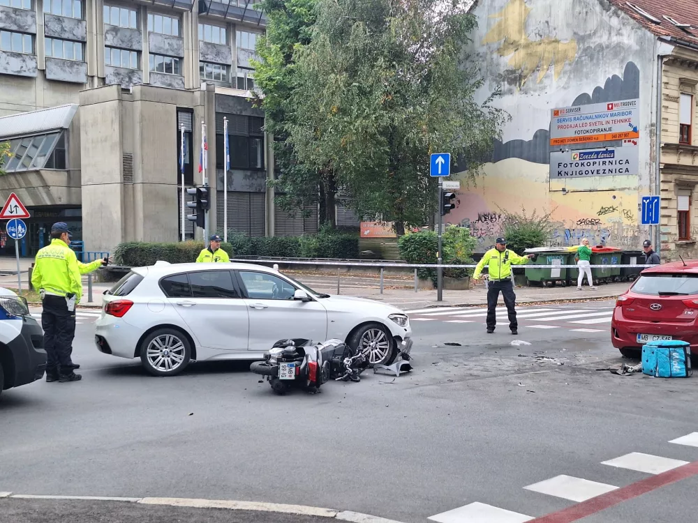 Nesreča v sredi&scaron;ču Maribora