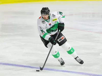 GRAZ,AUSTRIA,9.OCT.26 - ICE HOCKEY - win2day ICE Hockey League 2026/27, regular season, Moser Medical Graz99ers vs HK Olimpija Ljubljana. The image shows Ziga Jeglic (Olimpija Ljubljana).,Image: 1141876896, License: Rights-managed, Restrictions: AUSTRIA OUT, GERMANY OUT, SWITZERLAND OUT, UK OUTSOUTH TYROL OUT, Model Release: no 